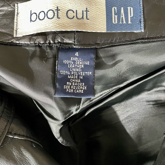 Women’s 100% black leather Gap Sz 4 pants - Picture 9 of 10